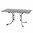 Gartentisch mit kratzfester HPL-Platte, klappbar, ca. 140x90cm, silber